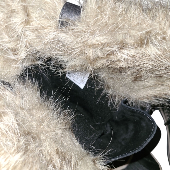 Women's Sorel Joan Of Arctic Waterproof Suede & Leather Boots Black Stone Size 6 - Picture 9 of 13